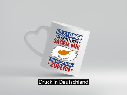 Zypern | Urlaub Stimmen in meinem Kopf Traumland lustiger Spruch Geschenk Humor