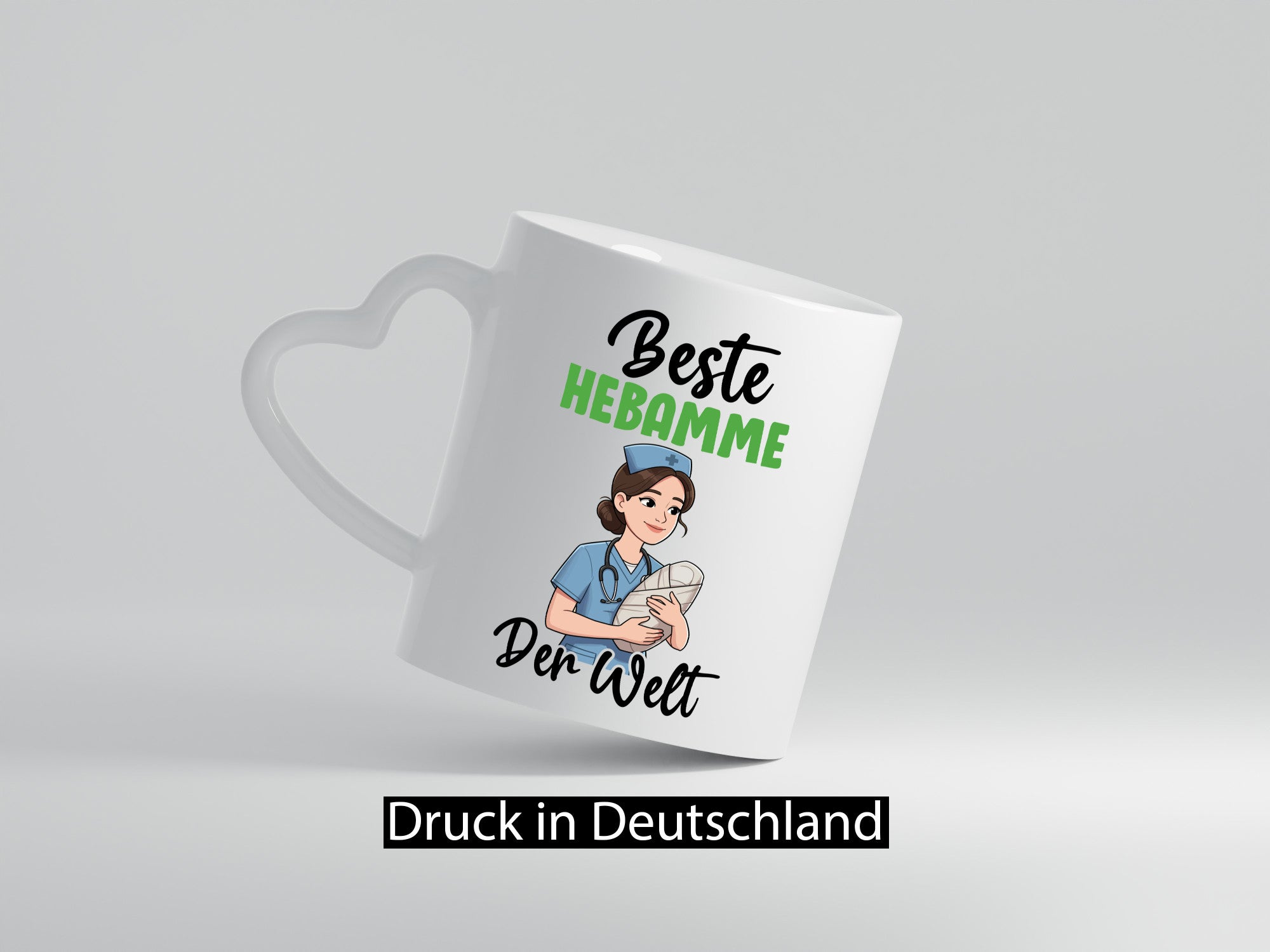 Beste Hebamme | Geburtshilfe v2 lustig Humor Geschenkidee Geschenk Tasse