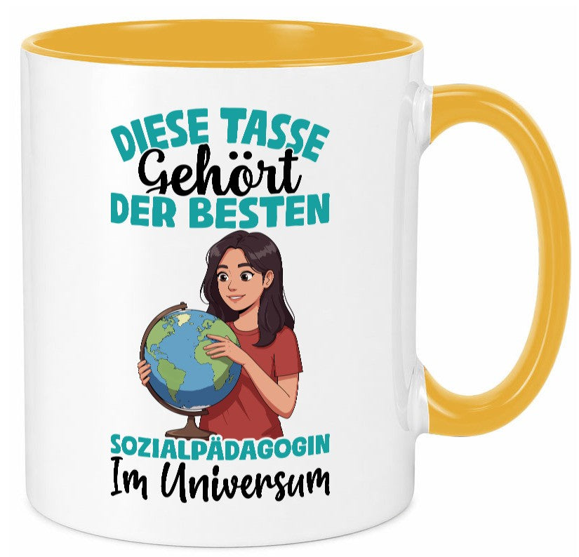 Im Universum: Sozialpädagogin | Humor Pädagogin lustig Geschenkidee Geschenk Tasse