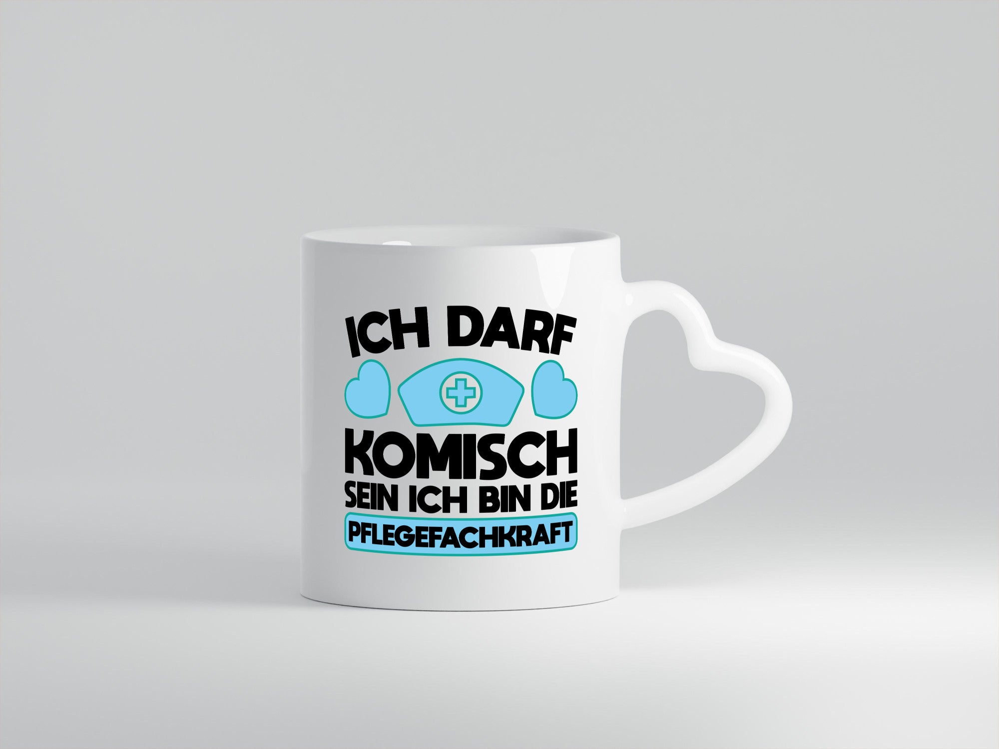 Ich darf Kommisch sein | Krankenschwester Pflegekraft Geschenkidee Humor Tasse
