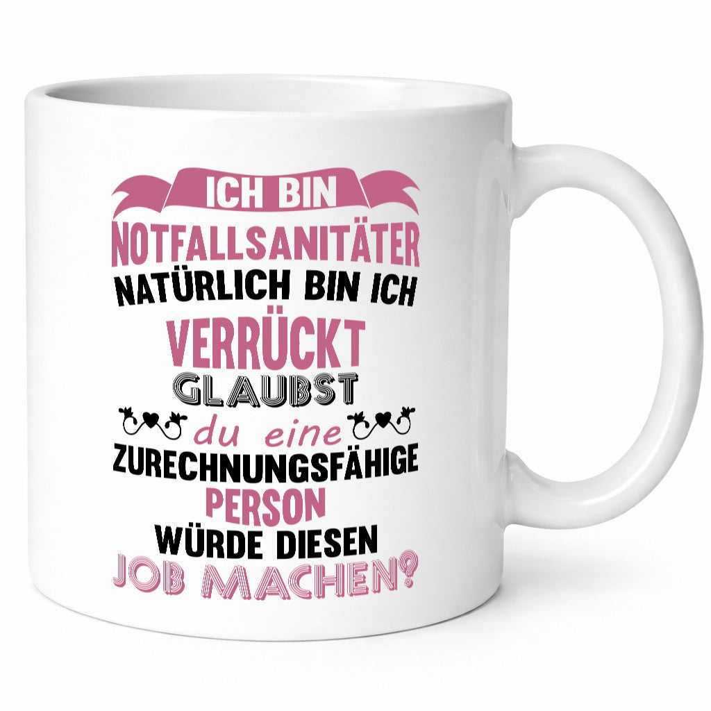 Notfallsanitäter ich bin Verrückt | Sanitäter krankenhaus lustig Humor