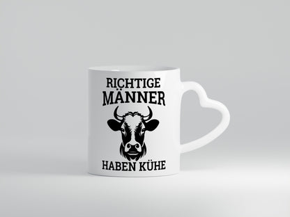 Richtige Männer haben Kühe | Bauernhof Rindvieh Humor Geschenkidee Tasse