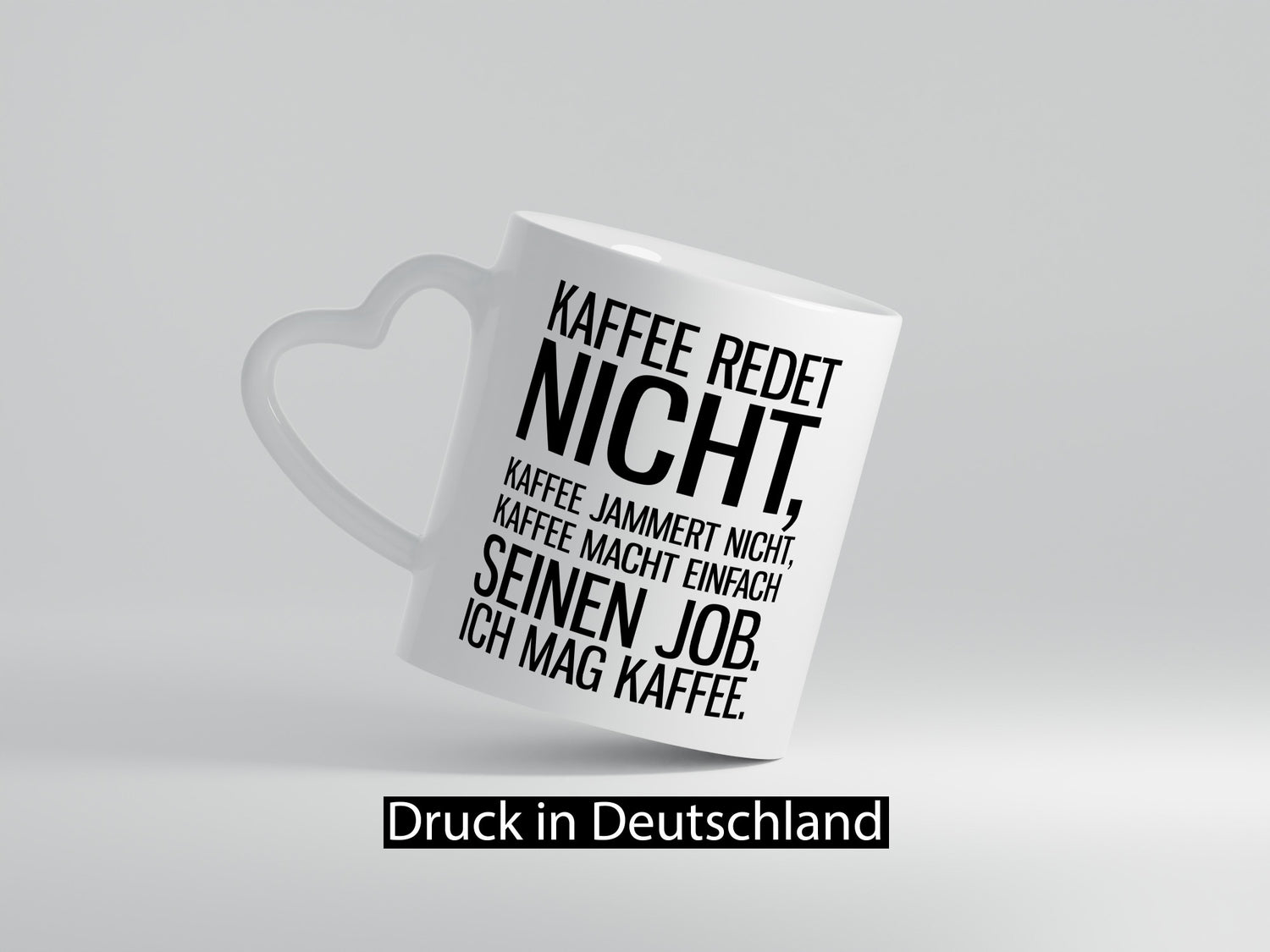 Kaffee redet nicht lustig Humor Geschenkidee Geschenk Tasse
