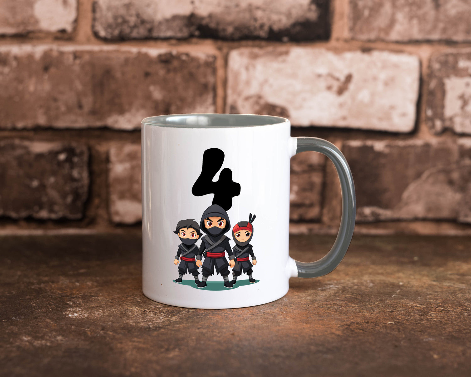 4. Geburtstag | 4 Jahre Ninja lustig Geschenkidee Geschenk Tasse