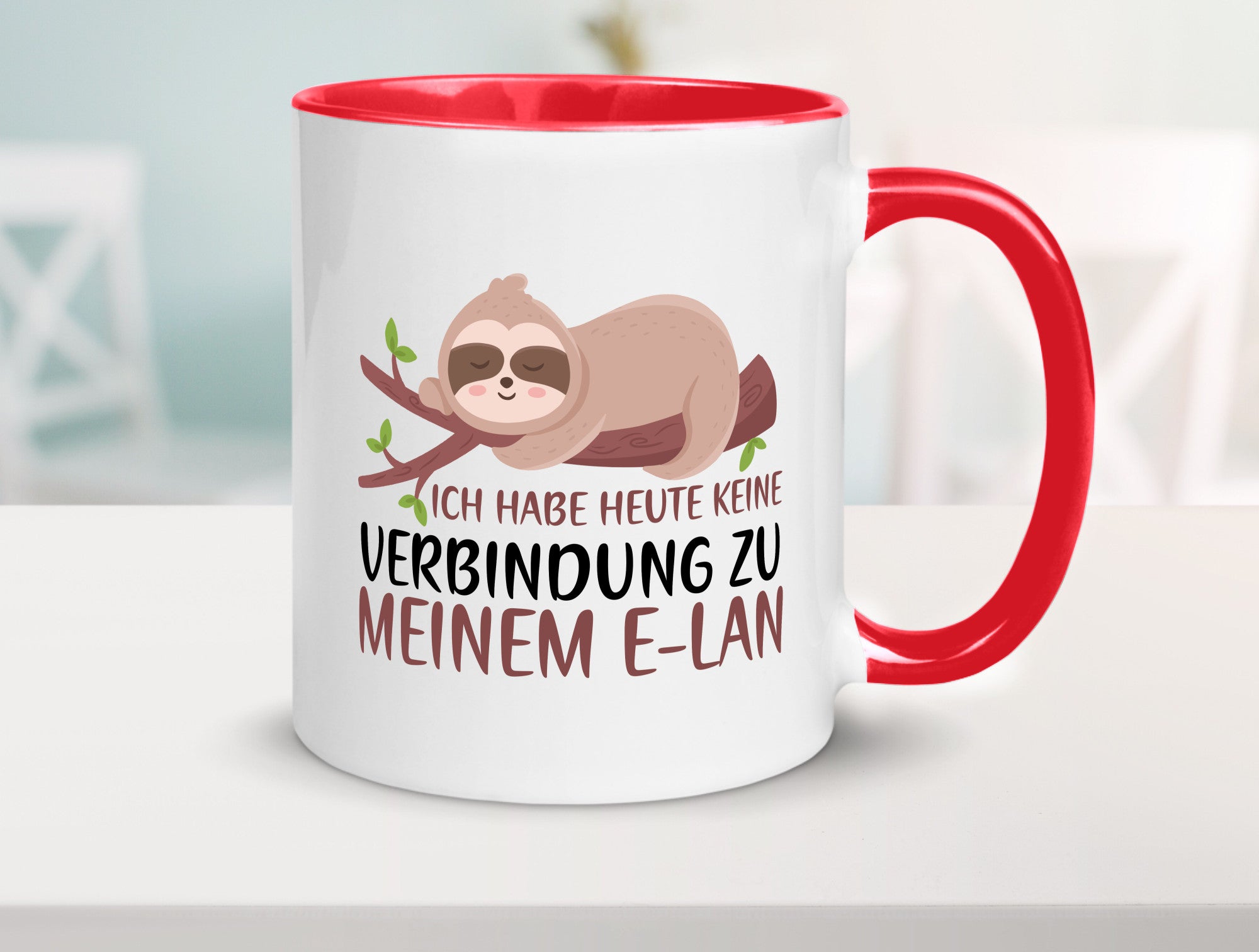 Verbindung zum Elan | WLAN Faultier Faulpelz Laufband Humor Tierliebhaber