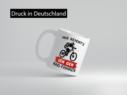 Ich geh Rad fahren | Radler Tasse Fahrradfahrer Humor Geschenkidee