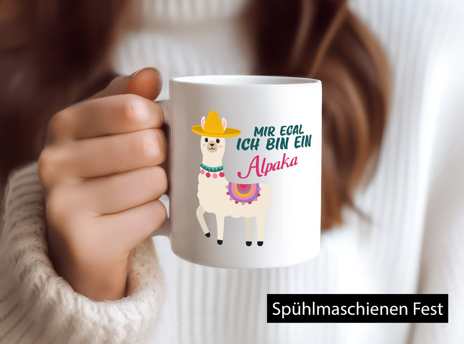 Mir egal ich bin ein Alpaka | Lama Spuckendes lustiger Spruch Geschenk Humor