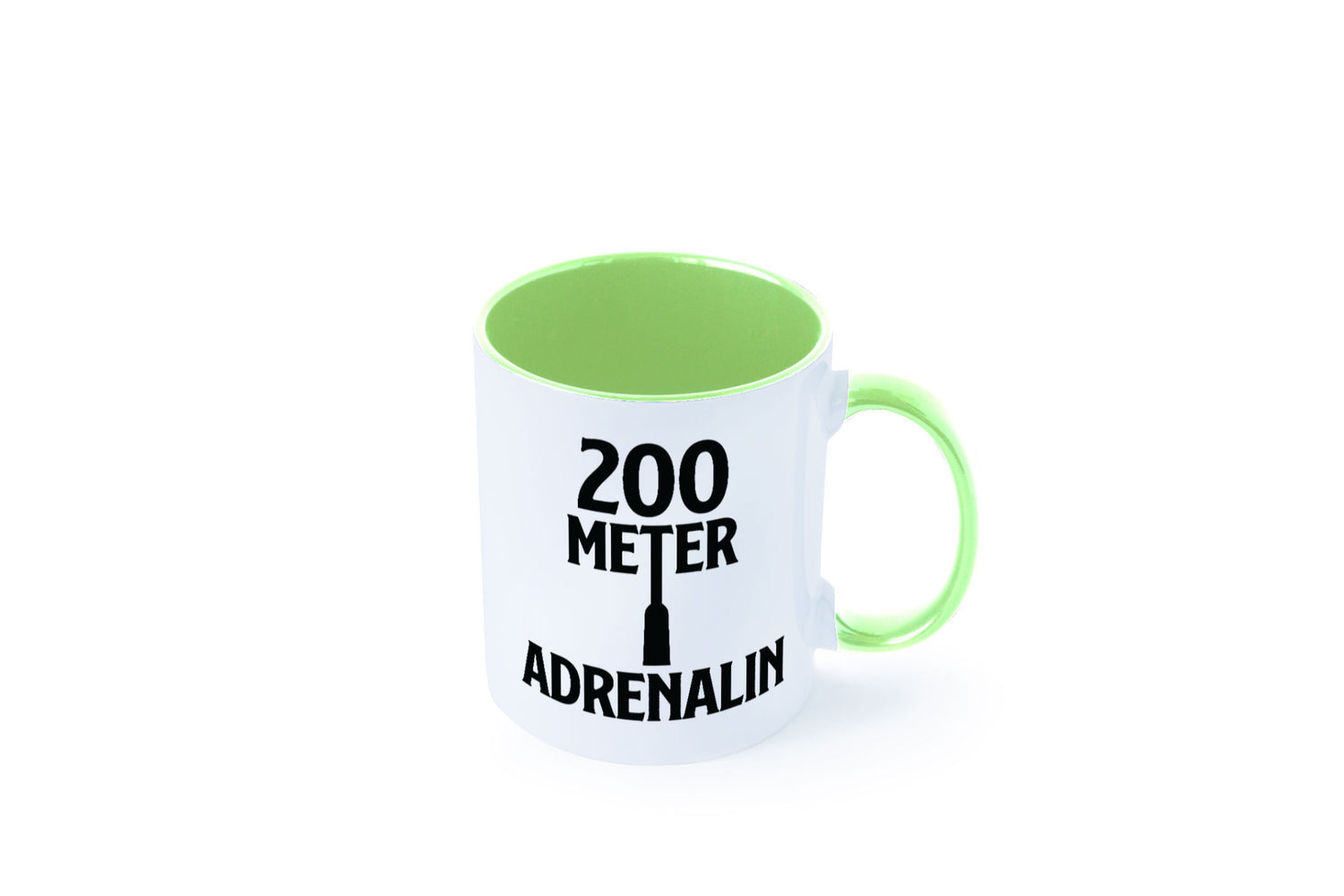 200 Meter Adrenalin v2 lustig Humor Geschenkidee Geschenk Tasse
