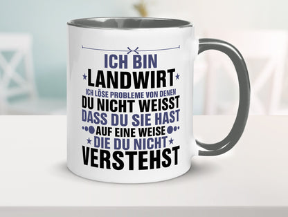 Löse Probleme: Landwirt | Bauer Landwirtschaft v2 Geschenk Humor Geschenkidee