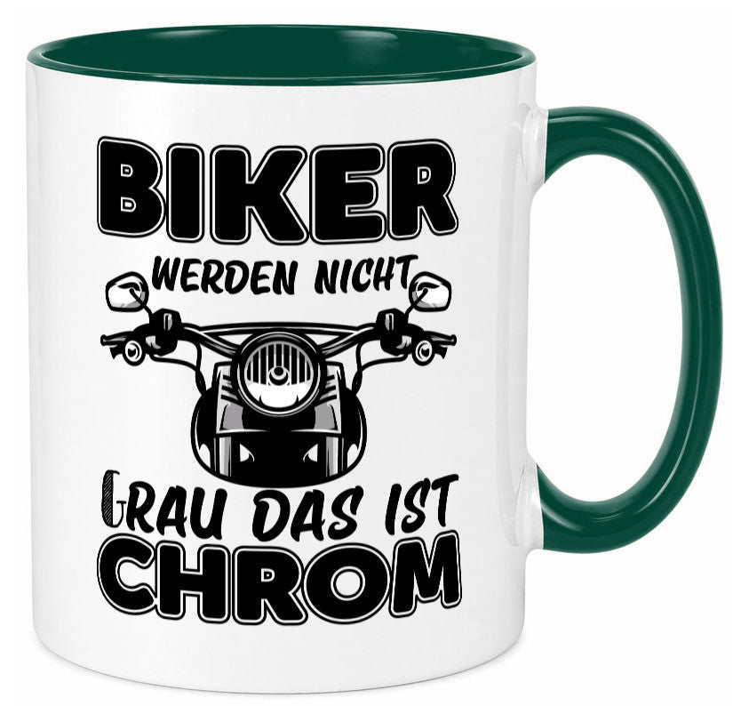 Biker werden nicht grau | Motorrradfahrer Tasse Humor Geschenkidee