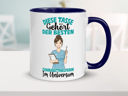 Im Universum: Zahnarzthelferin | Zahnmedizin Humor Geschenkidee Tasse
