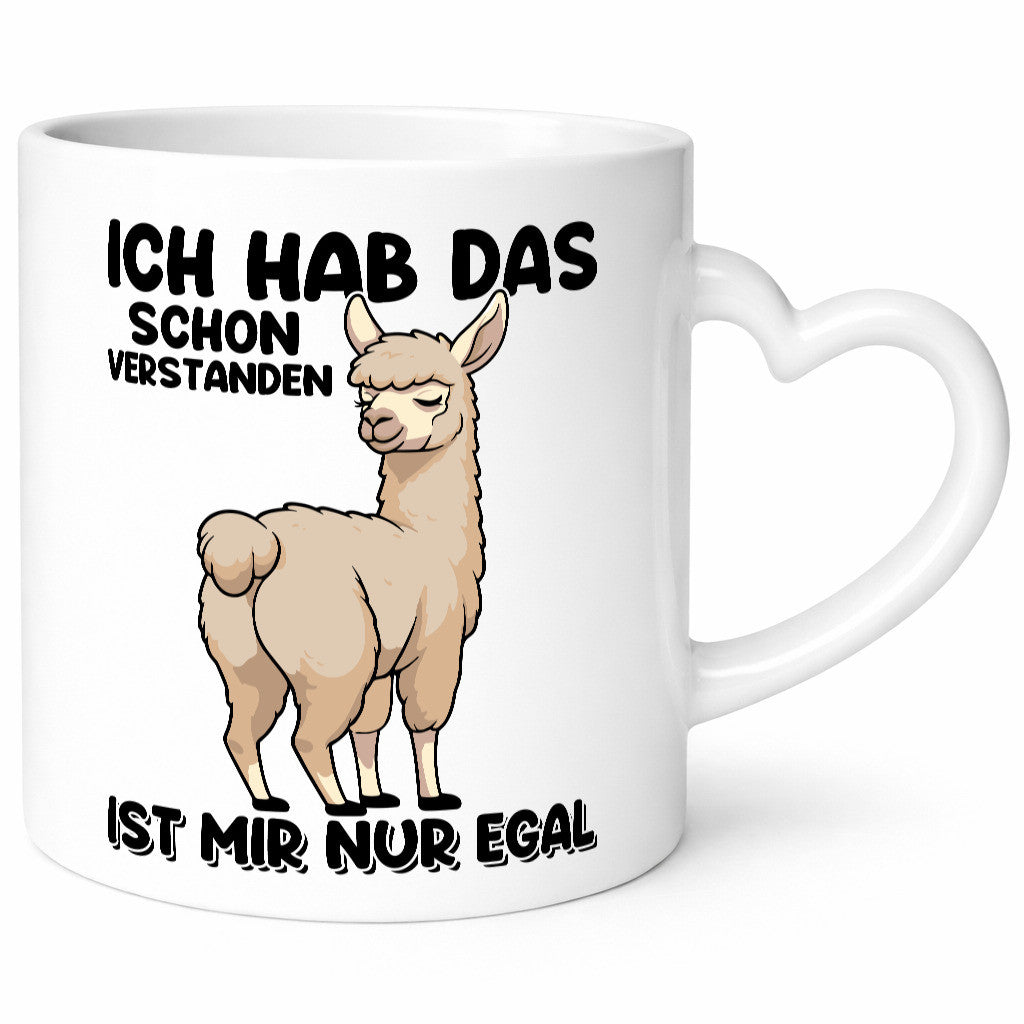 Hab ich verstanden ist mir nur egal | Lama Alpaka Geschenk Humor Geschenkidee
