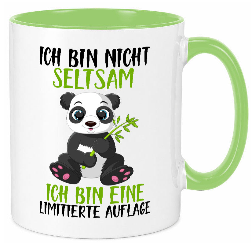 Ich bin nicht seltsam | süßer Pandabär lustiger Spruch Humor Geschenkidee Tasse