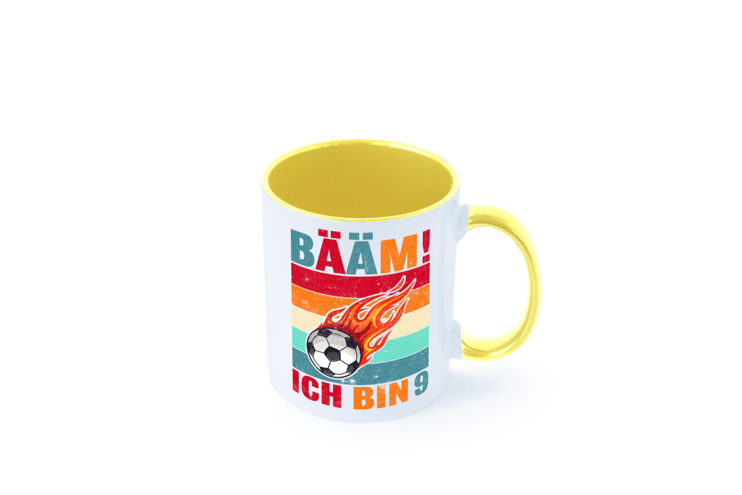 9. Geburtstag | Bääm ich bin 9 Fußball Geschenkidee Humor Tasse