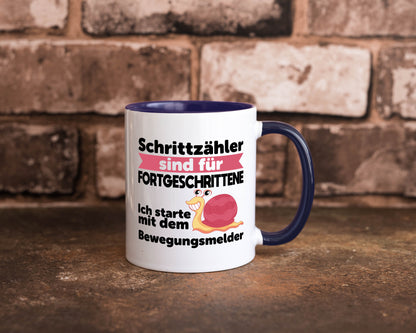 Schrittzähler Fortgeschrittene, Bewegungsmelder | Schnecke Geschenk Humor