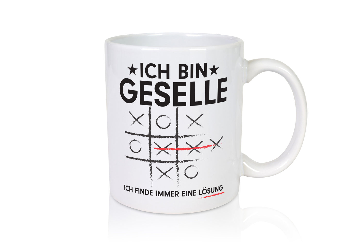 Löse Probleme: Geselle | Handwerker Humor Geschenkidee Tasse