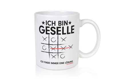 Löse Probleme: Geselle | Handwerker Humor Geschenkidee Tasse