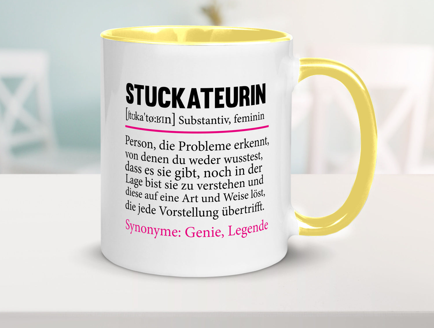 Stuckateurin | Innenausbau Beruf Humor Spruch Arbeit Kollegen Büro Geschenkidee