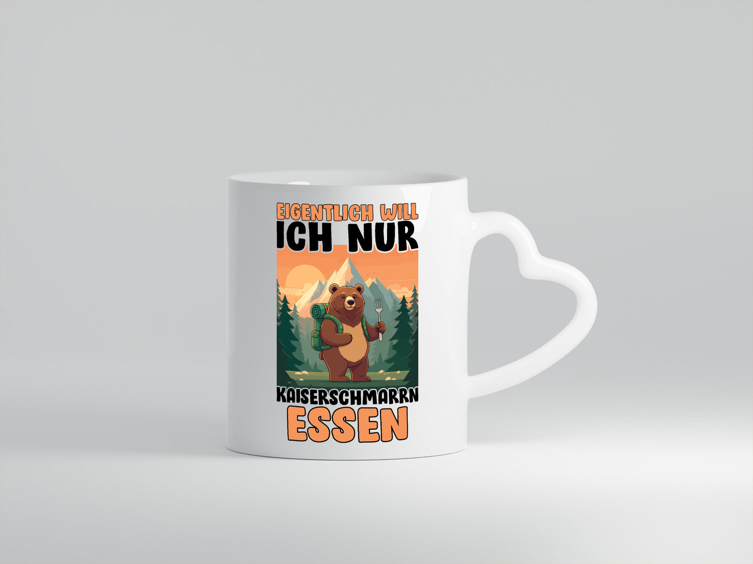 Eigentlich will ich nur Kaiserschmarn essen Humor Geschenkidee Tasse