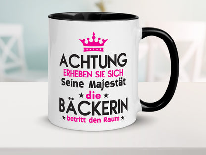 Seine Majestät Bäckerin | Bäckerei Frauen Backen Humor Geschenkidee Tasse