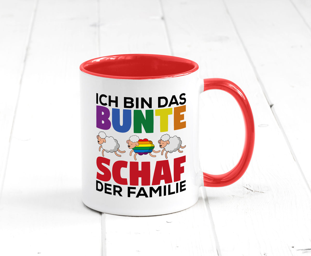 LGBTQ+ Tasse | Buntes Schaf Regenbogen Humor Geschenkidee
