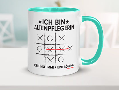 Lösung Finden: Altenpflegerin | Pflegepersonal lustiger Spruch Geschenk Humor