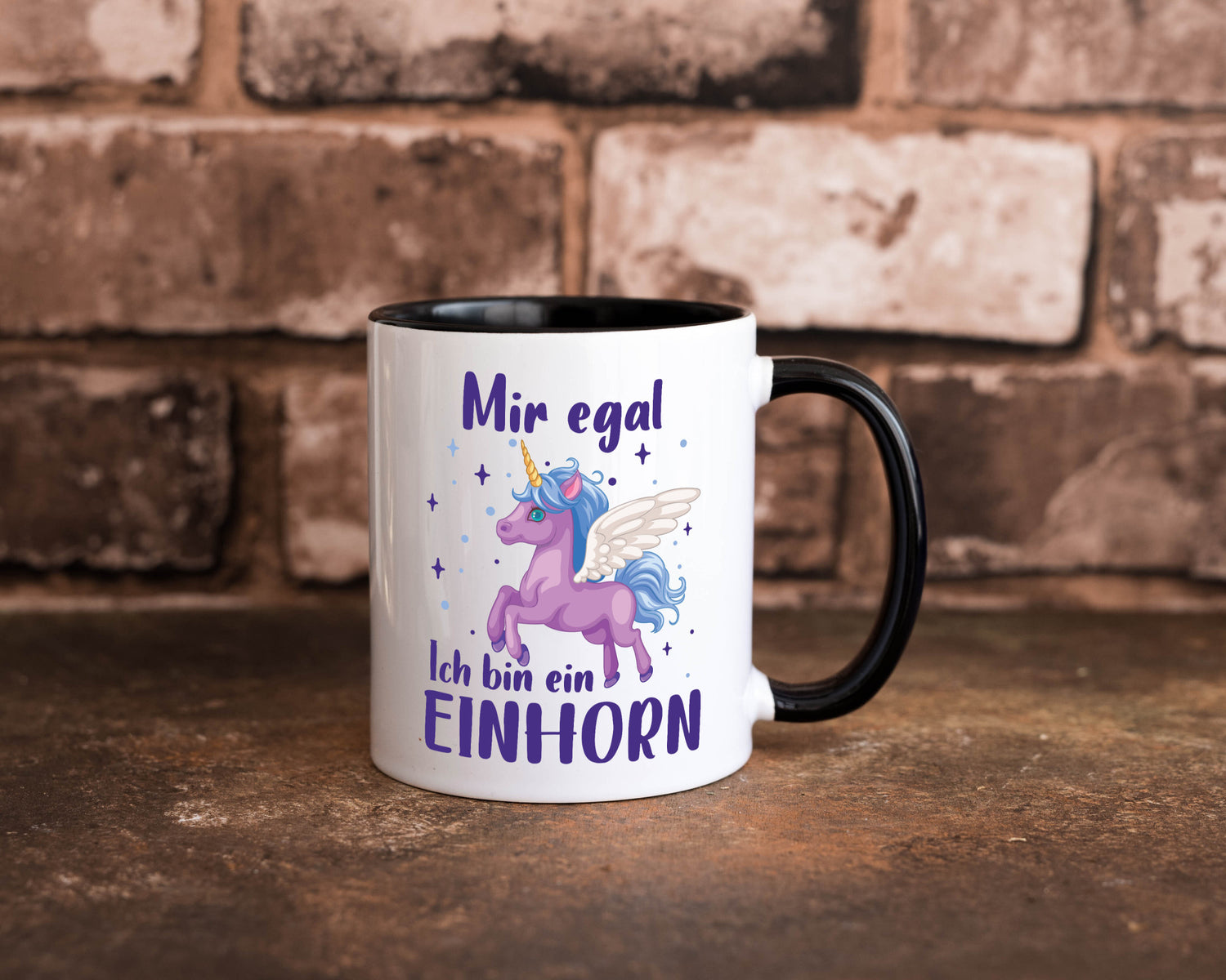 Mir egal, ich bin ein Einhorn | lustig Humor Geschenkidee Geschenk Tasse