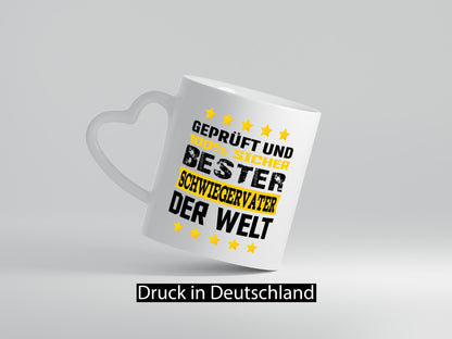 Geprüft und Sicher bester Schwiegervater der Welt lustiger Spruch Geschenk