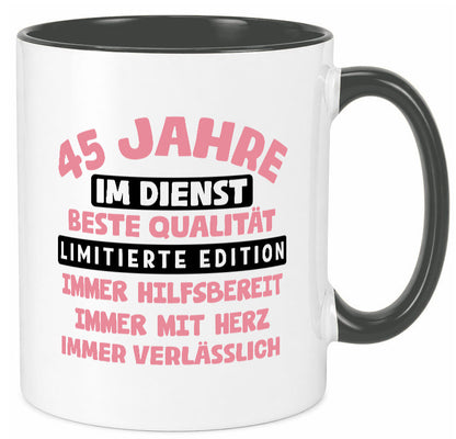 45 Jahre im Dienst | Jubiläum Arbeit v11 Geschenk Kollegen Büro lustiger Spruch