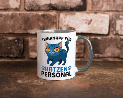 Katzen Personal | Katzenbesitzer Tasse Katze Humor vl2 Tierliebhaber