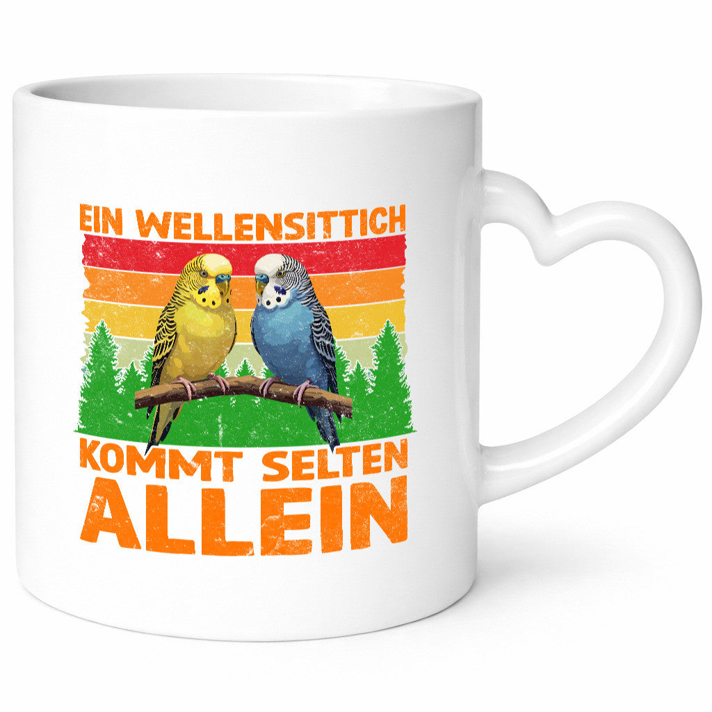 Ein Wellensittich kommt selten allein | Geschenk Humor Geschenkidee lustiger