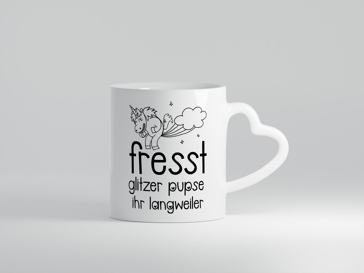 Fresst die glitzer Pupse | Einhorn Ihr Langweiler Geschenk Humor Geschenkidee