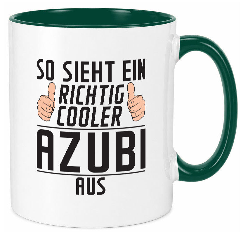 Richtig Cooler Azubi | Ausbildung Lehre Lehrling Geschenk Humor Geschenkidee Tasse