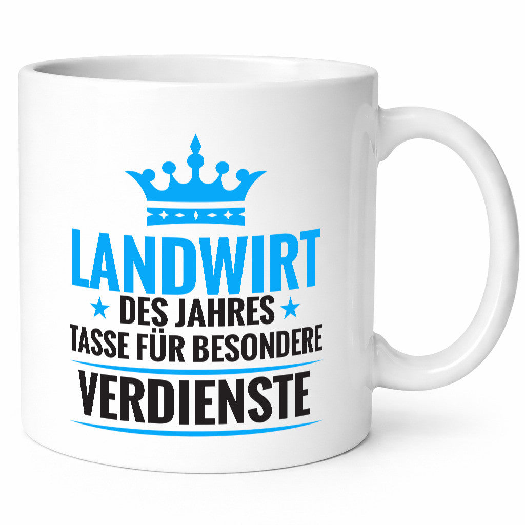 Besonderer Verdienst: Landwirt | Bauer Landwirtschaft Geschenkidee Humor Tasse