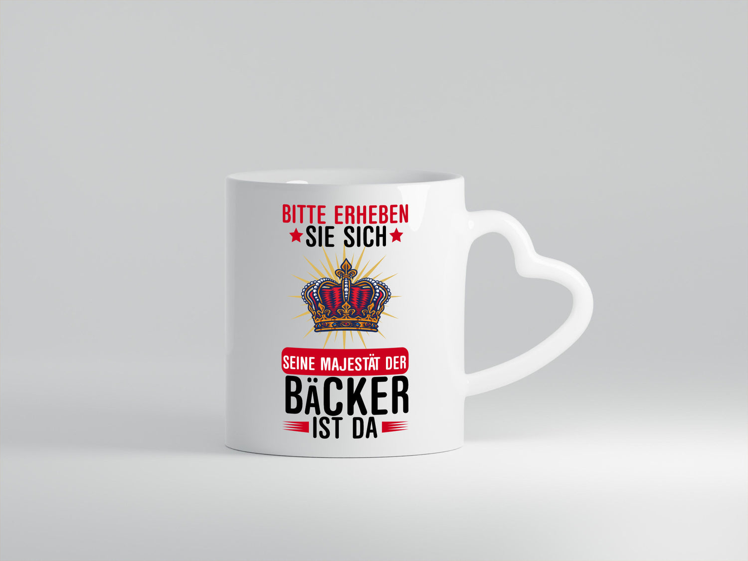 Erheben sie sich der Bäcker ist da | Bäckerrei Humor Geschenkidee Tasse