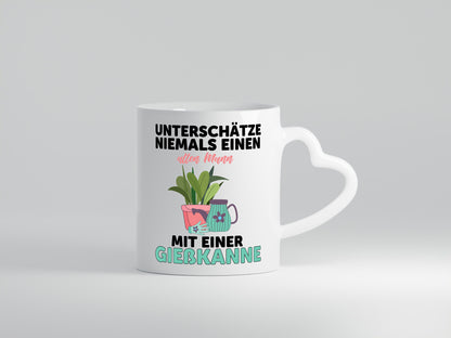 Niemals Mann mit Gießkanne unterschätzen | Blumen lustiger Spruch Geschenk