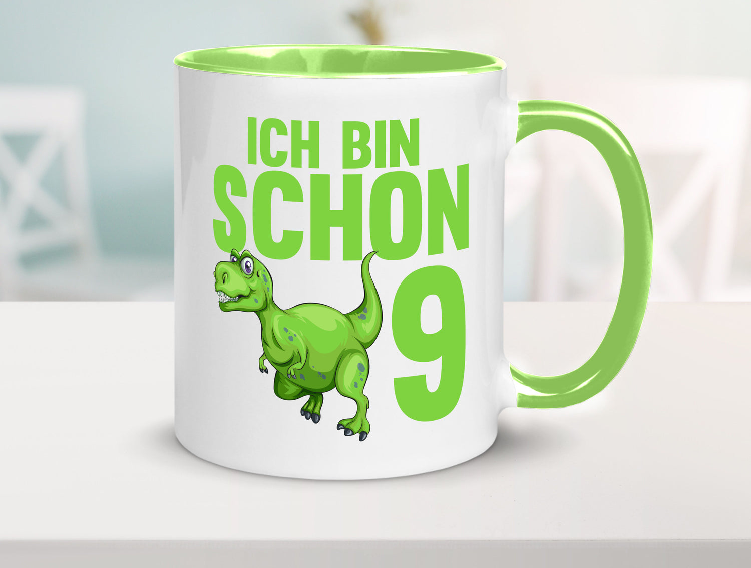 9. Geburtstag | 9 Jahre Dino Dinosaurier Geschenkidee Humor Tasse