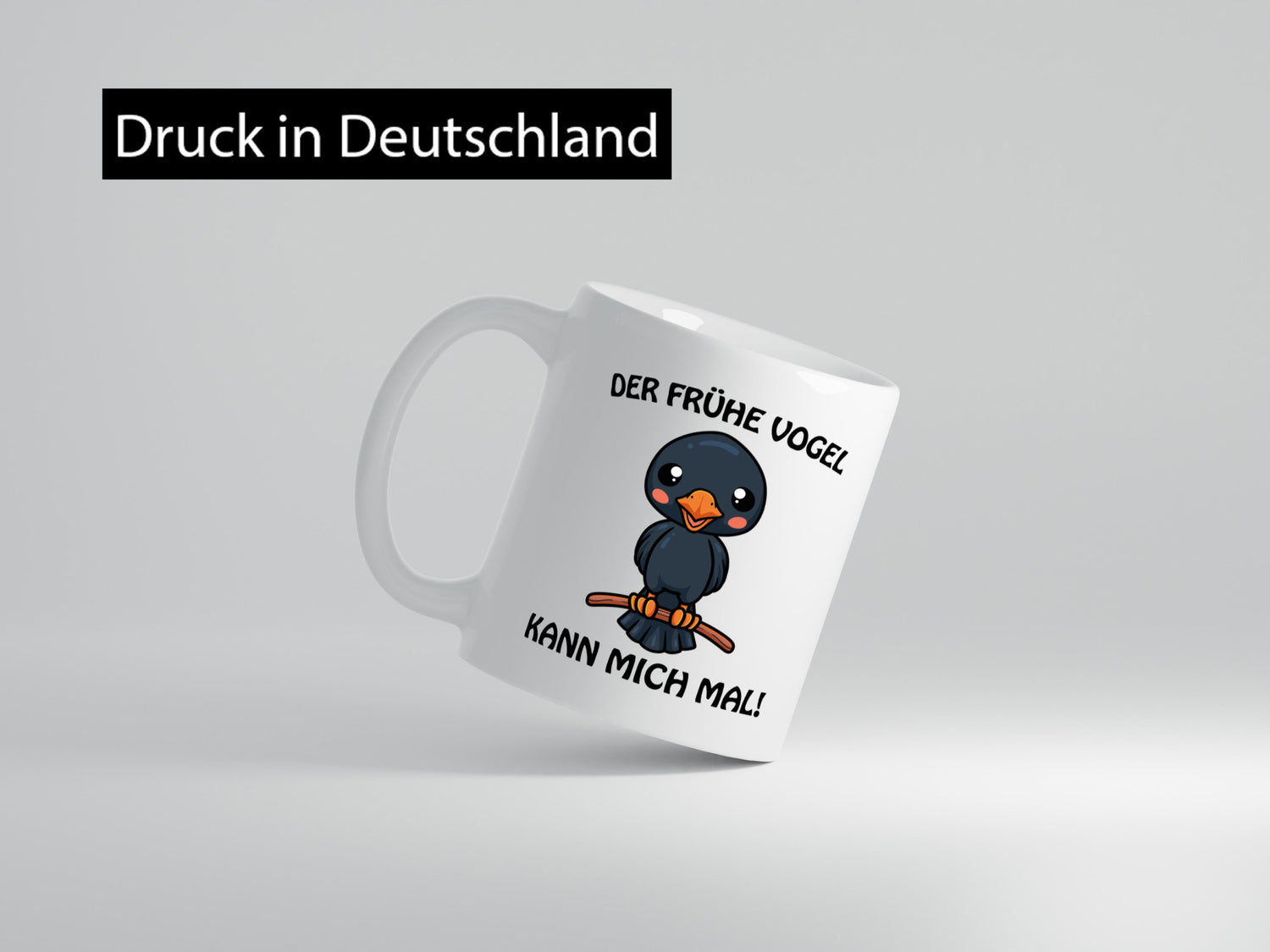 Der Frühe Vogel Humor Geschenkidee Tasse
