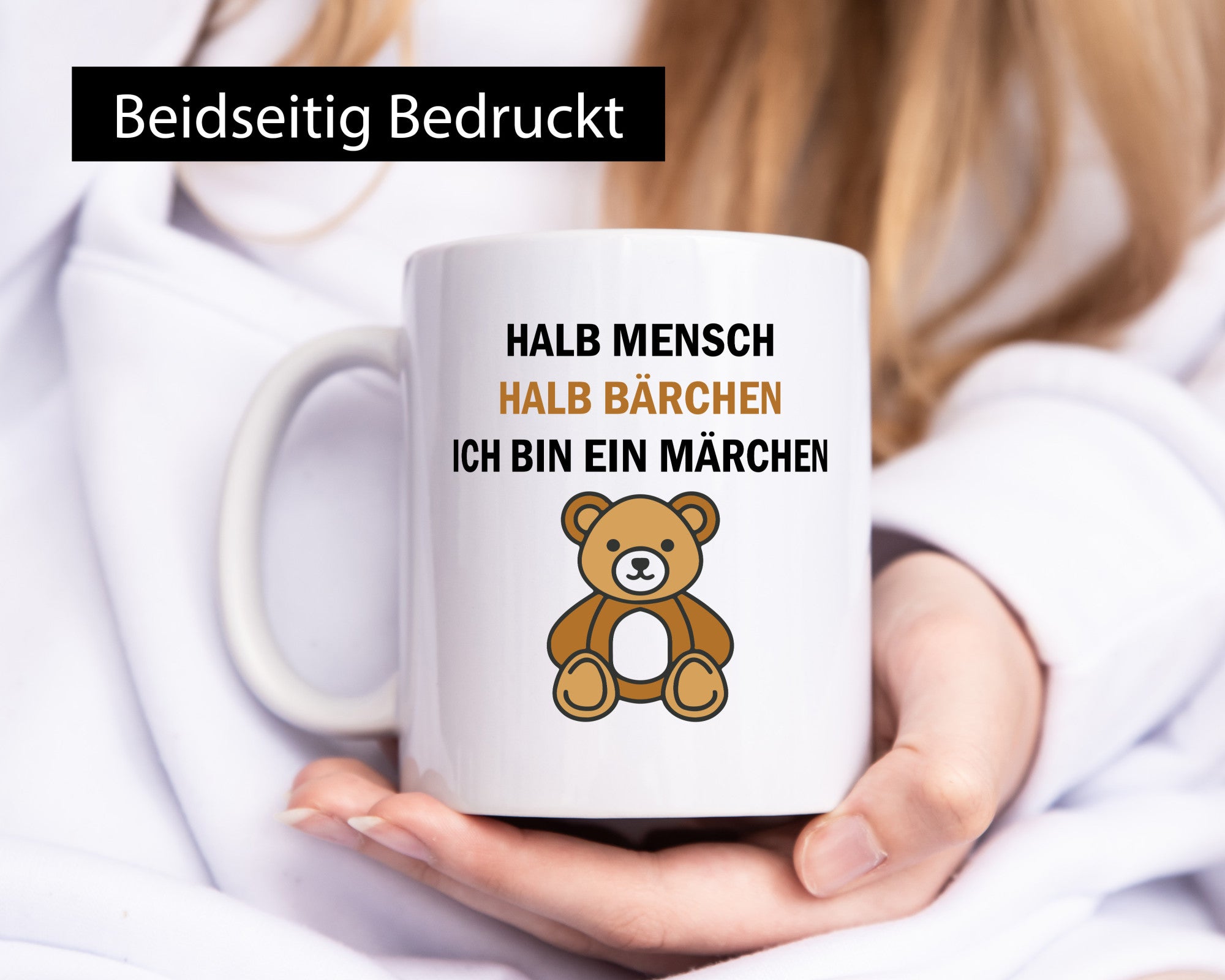 Halb Mensch Bärchen | Ich bin ein Märchen bär lustiger Spruch Geschenk Humor