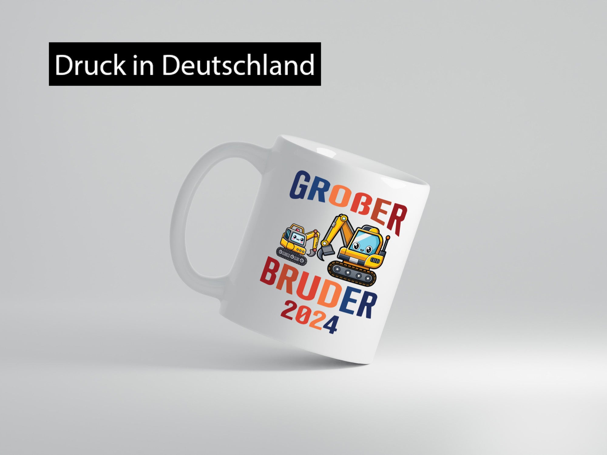 Großer Bruder | Bagger Geschwister Humor Geschenkidee Tasse