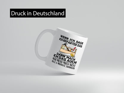 Ich repariere das | Handwerker Erinnern Arbeit lustig Kollegen Büro Geschenk