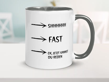 Jetzt kannst du reden | Morgenmuffel Kaffeetrinker Humor Geschenkidee Tasse