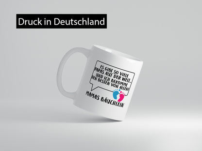 Mamas Bäuchlein | Vaterschaft Tasse werdender Papa lustig Familie Geschenkidee
