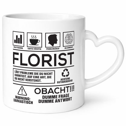 Achtung Probleme Florist | Blumen Verkäufer Geschenk Humor Geschenkidee