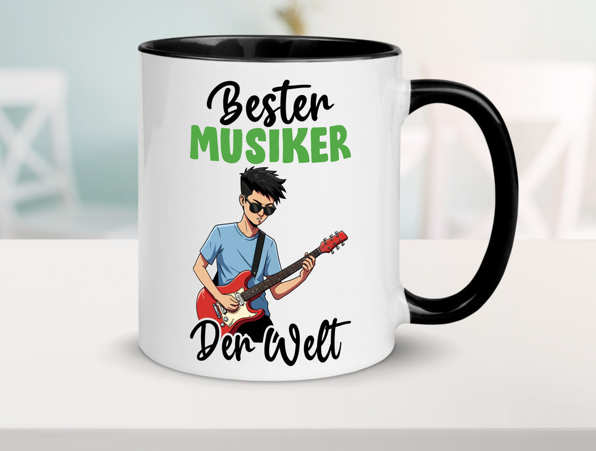 Bester Musiker | Musik Musikant v2 lustig Humor Geschenkidee Geschenk Tasse
