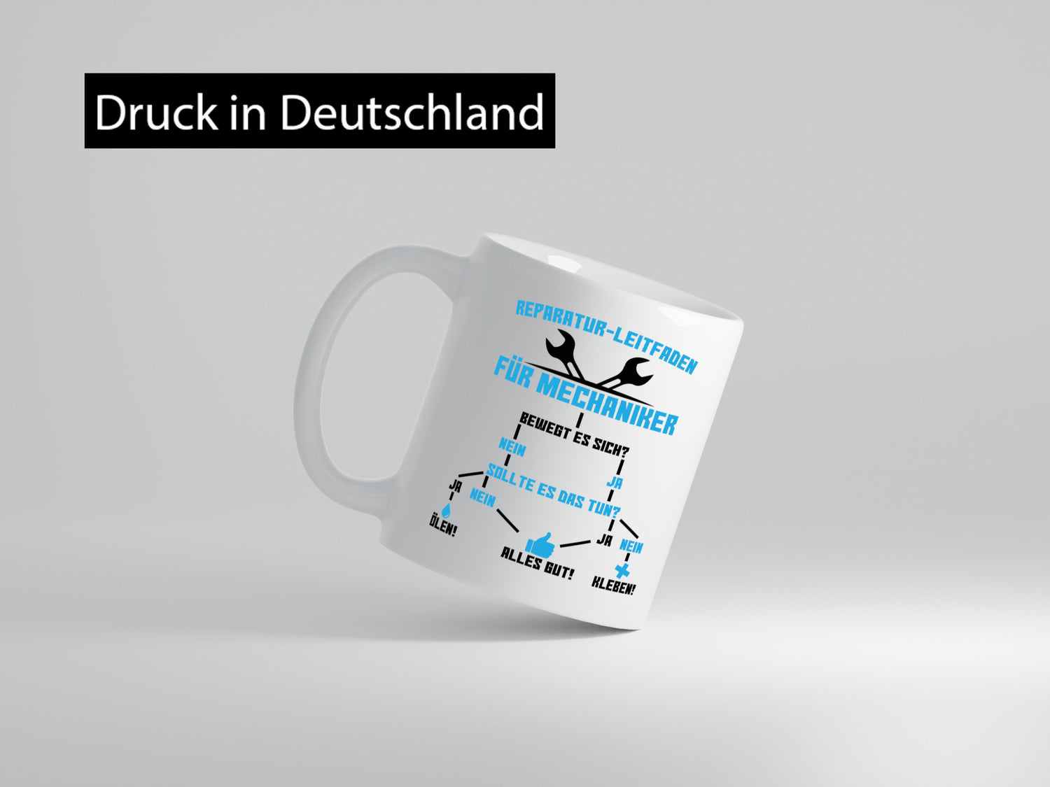 Mechaniker | Reparatur Autowerkstatt Ölen Kleben Geschenkidee Humor Tasse