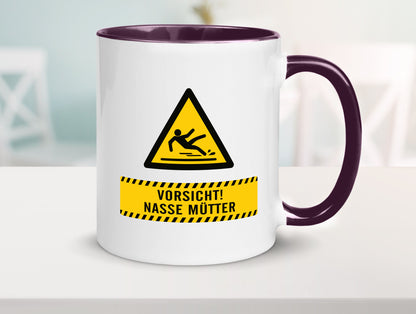 Vorsicht Nasse Mütter | Muttertag Geschenk Familie Geschenkidee lustiger Spruch