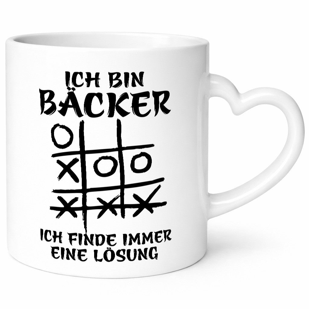 Ich bin Bäcker finde immer eine Lösung | Meister lustig Humor Geschenkidee Tasse