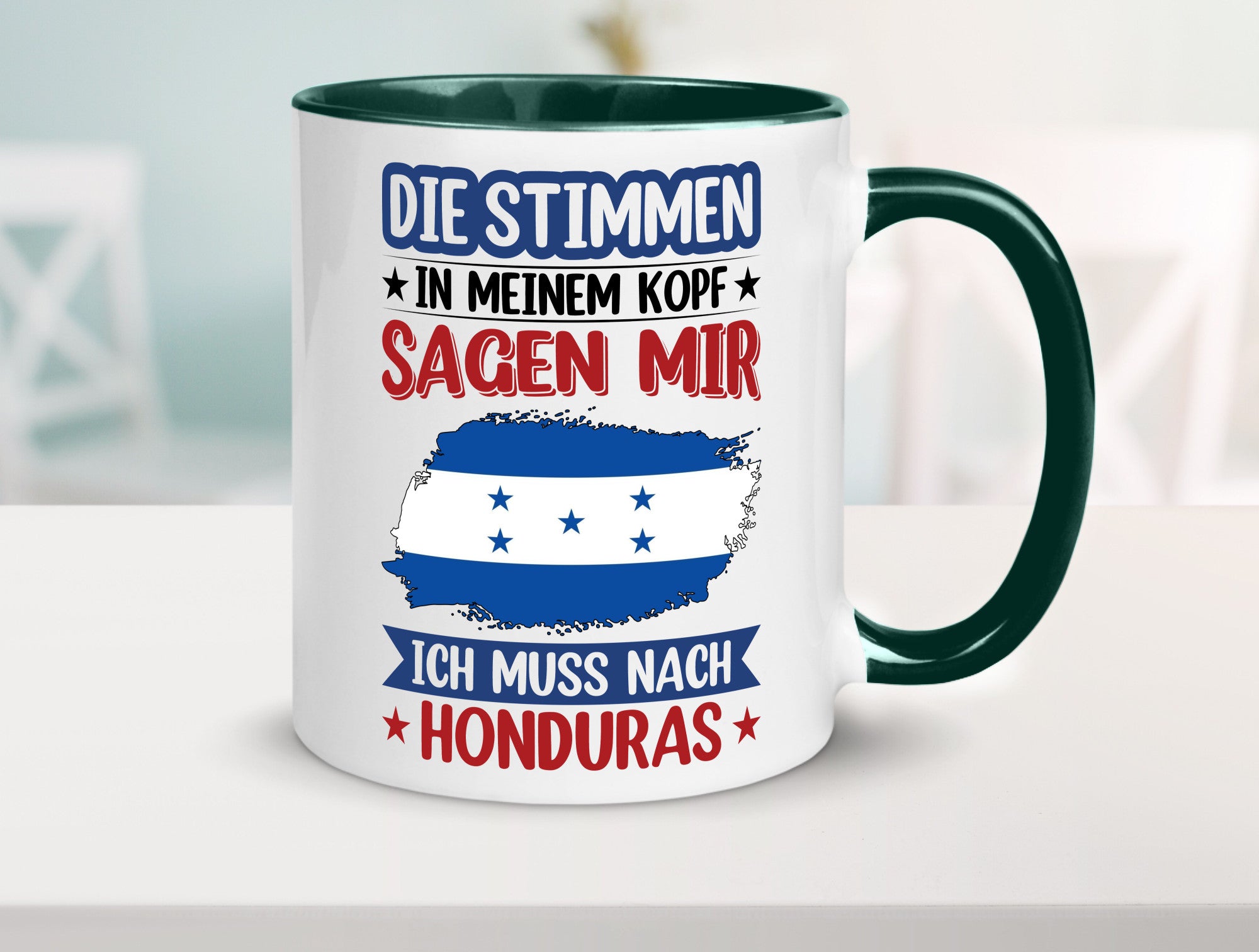 Honduras | Urlaub Stimmen in meinem Kopf Traumland Geschenkidee Humor Tasse
