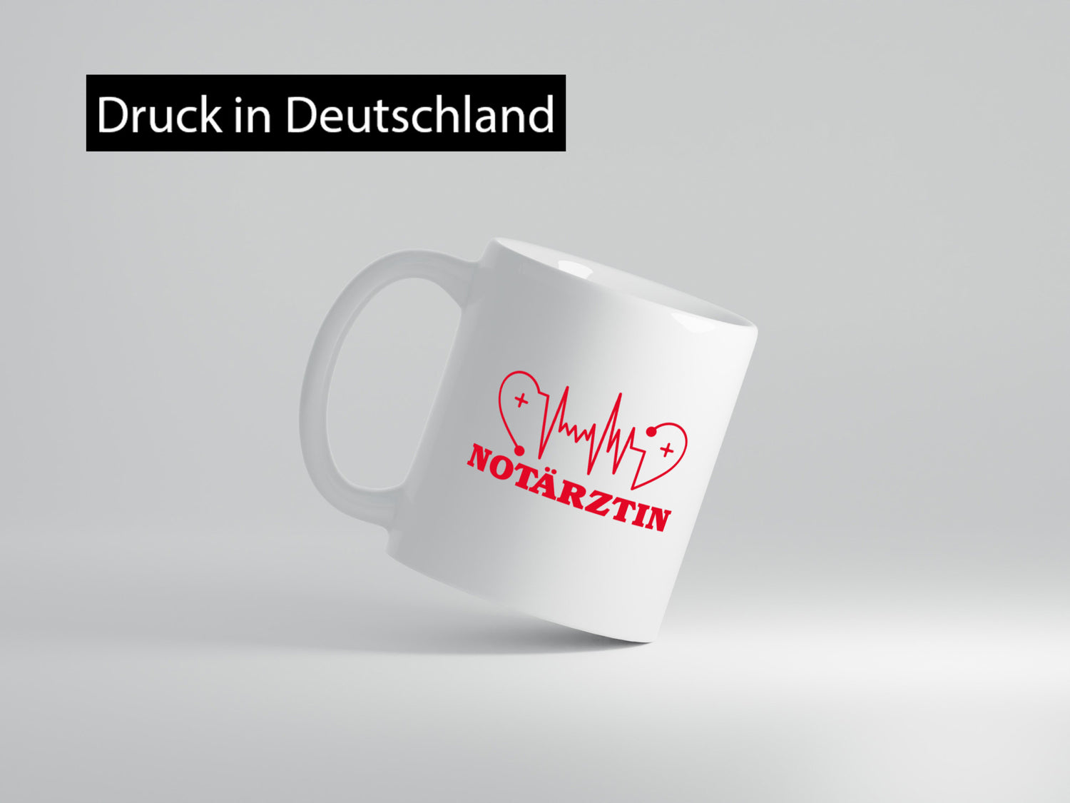 Notärztin Motiv | Herzschlag Ärztin Stethoskop Geschenk Humor Geschenkidee